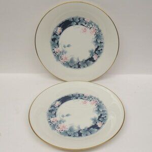2 - Noritake China Japan NIGHTSONG NIGHT SONG 8 1/4 Inch Salad Plates
